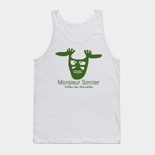 Monsieur Sorcier - Vallée des Merveilles - vert Tank Top by Babush-kat